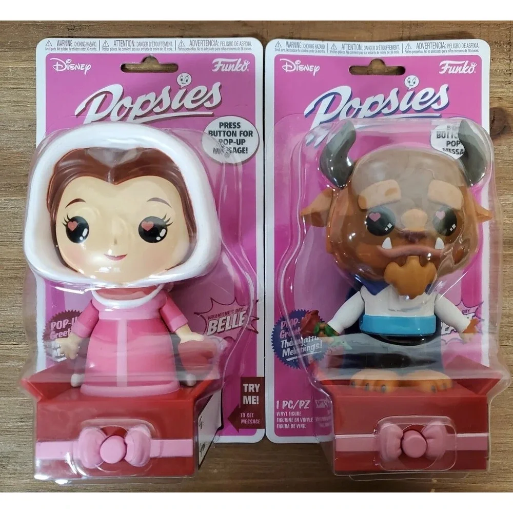 Funko Popsies Disney Belle Beauty & the Beast Pop Up Greetings Lot of 2 NEW